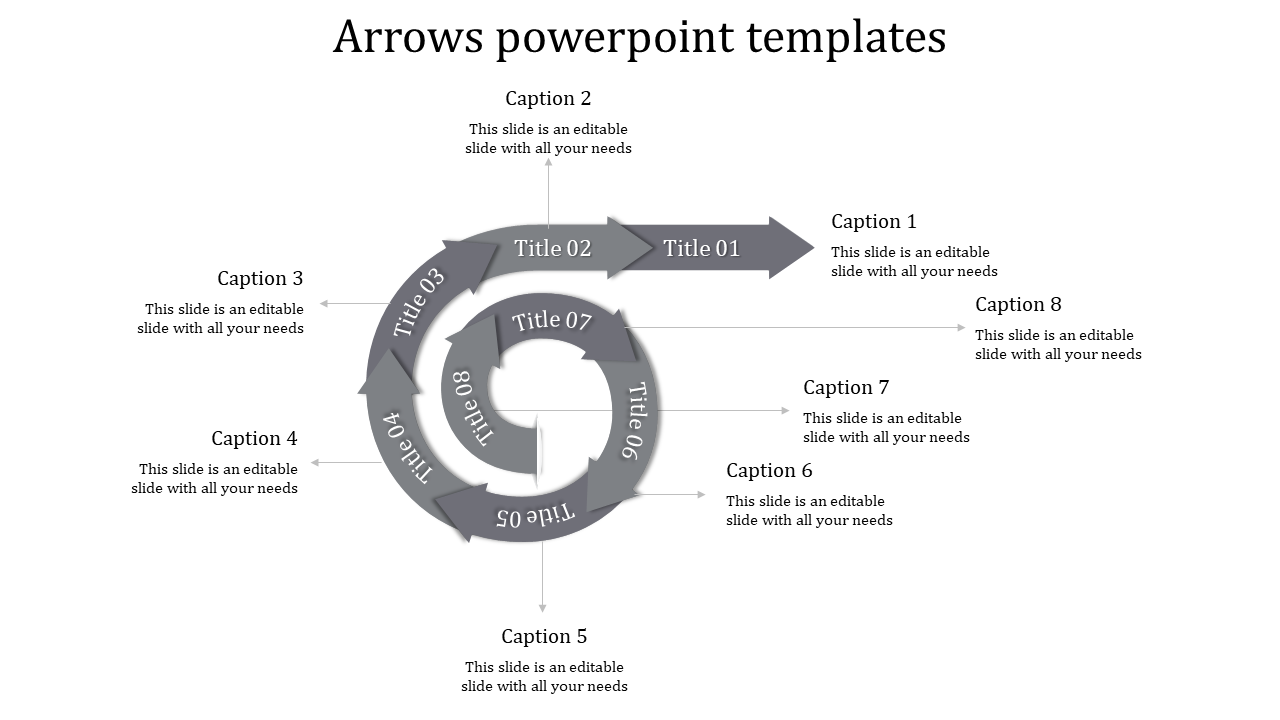 arrows powerpoint templates-arrows powerpoint templates-gray
